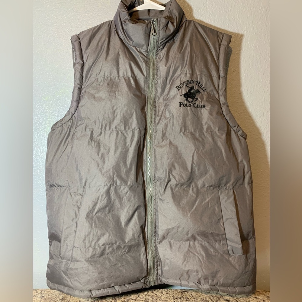 Beverly Hills Polo Club Men's High Collar Puffer Vest sz Large